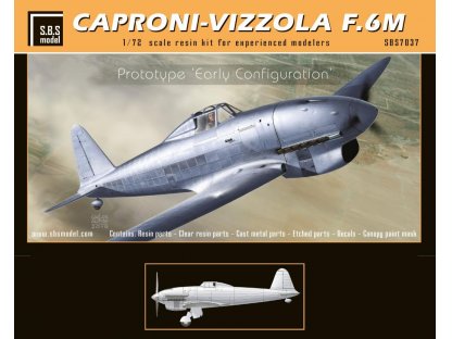 SBS MODELS 1/72 Caproni-Vizzola F.6M 'Early Config.' (resin kit)