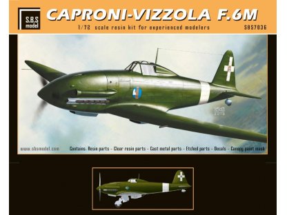 SBS MODELS 1/72 Caproni-Vizzola F.6M Italy 1941 (resin kit)