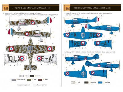 SBS MODELS 1/72 Miles M.11A Whitney Straight France (resin)