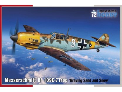 SPECIAL HOBBY 1/72 Bf 109E-7 Trop Braving Sand and Snow