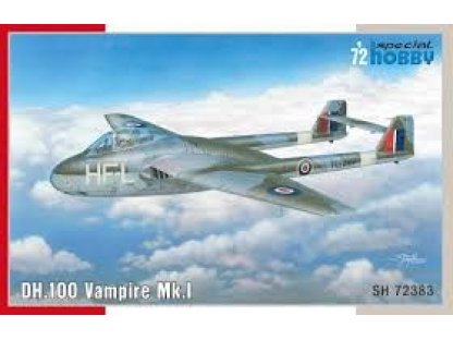 SPECIAL HOBBY 1/72 DH.100 Vampire Mk.I (3x RAF,RAAF,France camo)