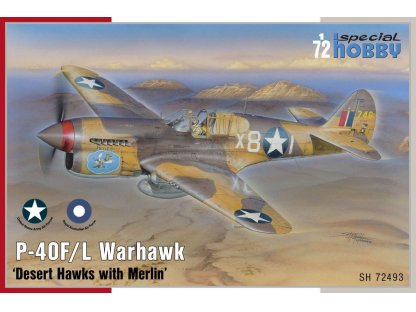 SPECIAL HOBBY 1/72 P-40F/L Warhawk Desert Hawks w/ Merlin