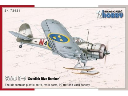 SPECIAL HOBBY 1/72 SAAB B-5 Swedish Dive Bomber