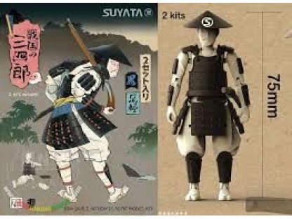 SUYATA 1/24 Sannshirou from The Sengoku - Ashigaru with Black Armor