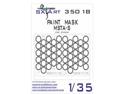 SX-ART 1/35 Mask MSTA-S Painting Mask for ZVE