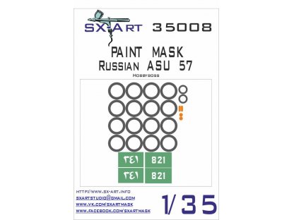 SX-ART 1/35 Mask Russian ASU 57 Painting Mask for HBB
