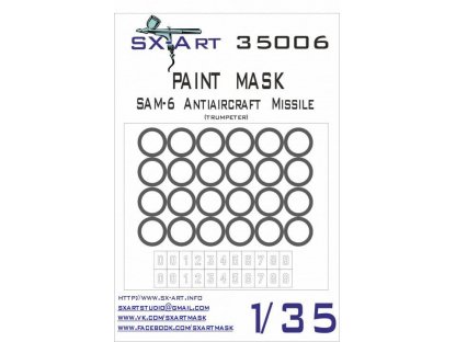 SX-ART 1/35 Mask SAM-6 AA Missile Painting Mask for TRU