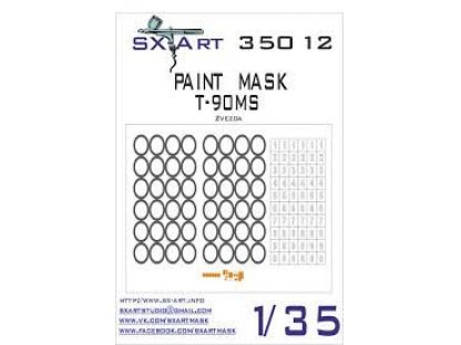 SX-ART 1/35 Mask T-90MS Painting Mask for ZVE