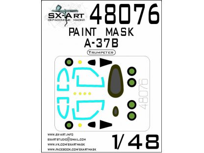 SX-ART 1/48 A-37B Painting mask for TRUMP