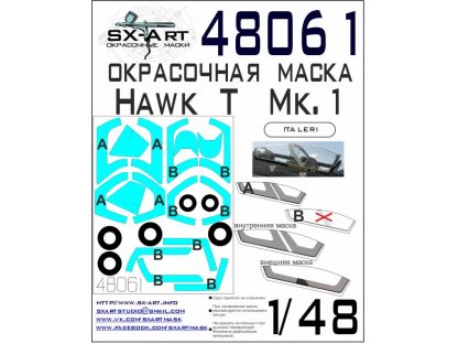 SX-ART 1/48 Bae Hawk T Mk.1 Painting mask for ITALERI