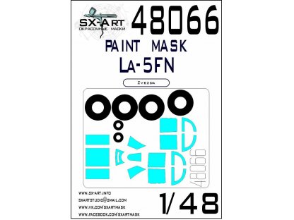 SX-ART 1/48 Lavochkin La-5FN Painting mask for ZVE