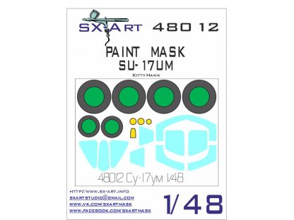 SX-ART 1/48 Su-17UB Painting Mask for KTH