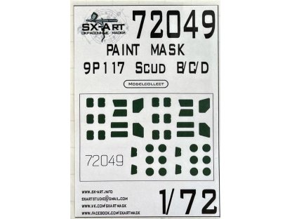 SX-ART 1/72 9P117 Scud B/C/D Painting mask for MODELCOLLECT
