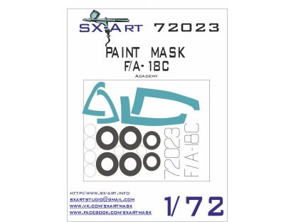 SX-ART 1/72 F/A-18C Painting Mask for ACA