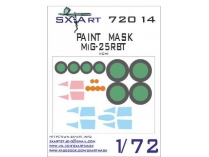 SX-ART 1/72 MiG-25RBT Painting Mask for ICM