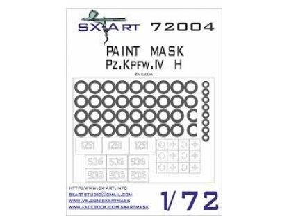 SX-ART 1/72 Pz.Kpfw.IV H Painting Mask for ZVE