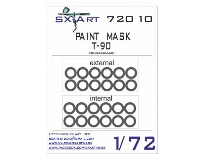 SX-ART 1/72 T-90 Painting Mask for MODELCOLLECT