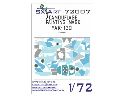 SX-ART 1/72 Yak-130 Camouflage Painting Mask for ZVE