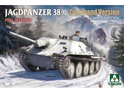 TAKOM 1/35 Jagdpanzer 38(t) Command Version w/ Winterketten Full Interior