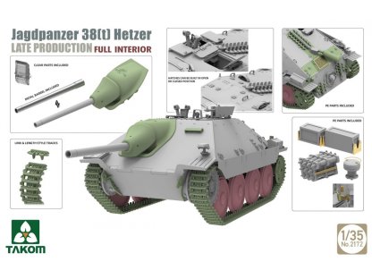TAKOM 1/35 Jagdpanzer 38(t) Hetzer Late Production With Full Interior