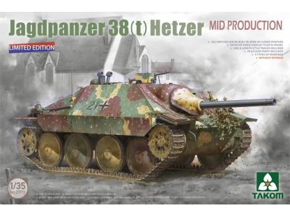 TAKOM 1/35 Jagdpanzer 38(t) Hetzer Mid Production With Full Interior LIMITED EDITION