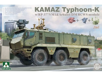 TAKOM 1/35 Kamaz Typhoon-K w/RP-377VM1 & Arbalet-DM RCWS Module