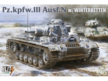 TAKOM 1/35 Pz.Kpfw. III Ausf. N w/Winterketten