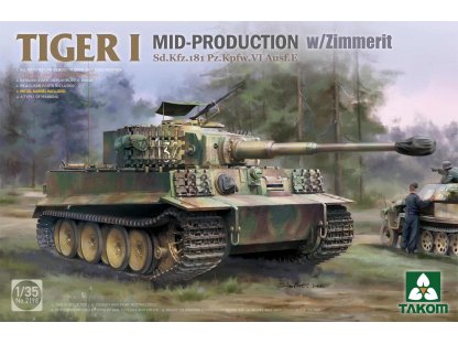 TAKOM 1/35 Tiger I Sd.Kfz.181 Mid-Production w/Zimmerit