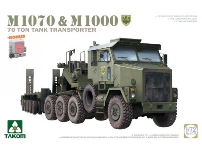 TAKOM 1/72 M1070 And M1000 70 Ton Tank Transporter