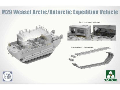 TAKOM 2193 1/35 M29 Weasel Arctic/Antarctic Expedition Vehicle