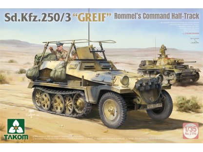 TAKOM 2194 1/35 Sd.Kfz. 250/3 "GREIF" Rommel's Command Half-Track