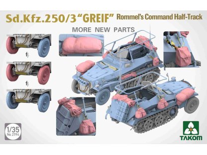 TAKOM 2194 1/35 Sd.Kfz. 250/3 "GREIF" Rommel's Command Half-Track