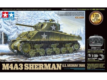 TAMIYA 1/35 U.S. Medium Tank M4A3 Sherman (w/Control Unit)