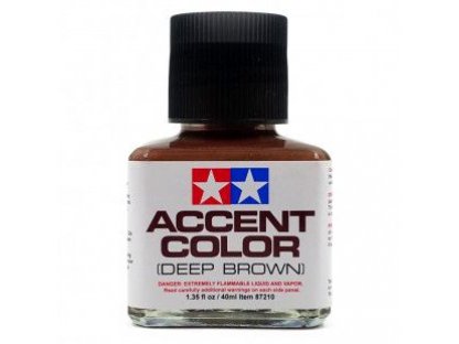 TAMIYA 87210 Accent Color Wash (Dark Red-Brown)