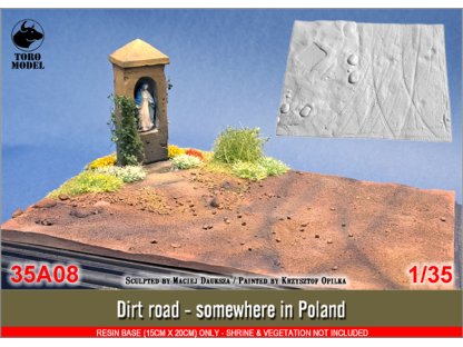 TORO 1/35 35A08 Dirt Road - Somewhere in Poland Resin Base