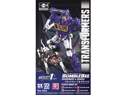 TRUMPETER 03112 Transformers Soundwave & Ravage Smart Kit 05