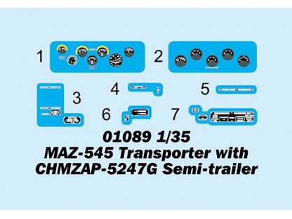 TRUMPETER 1/35 MAZ-545 Transporter With CHMZAP-5247G Semi-Trailer