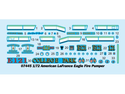TRUMPETER 1/72 American LaFrance Eagle Fire Pumper