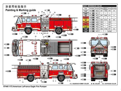 TRUMPETER 1/72 American LaFrance Eagle Fire Pumper