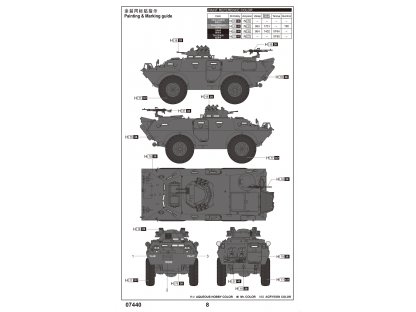 TRUMPETER 1/72 M706 Commando Armored Car Product Improved