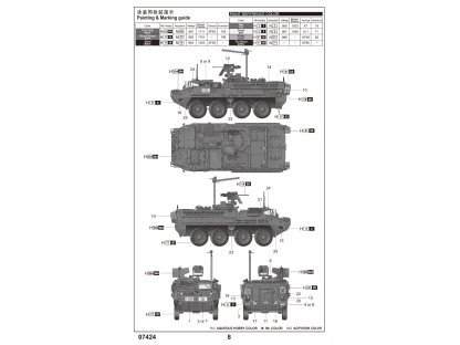 TRUMPETER 1/72 US Army M1131 Stryker FSV