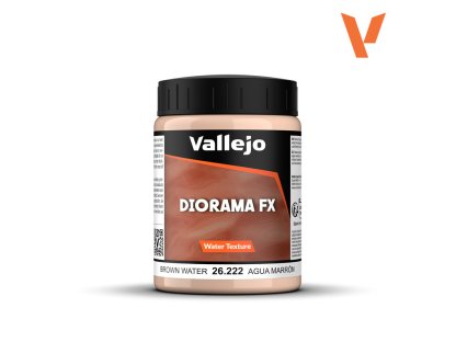 VALLEJO 26222 Diorama FX Water Texture Brown Water 200 ml