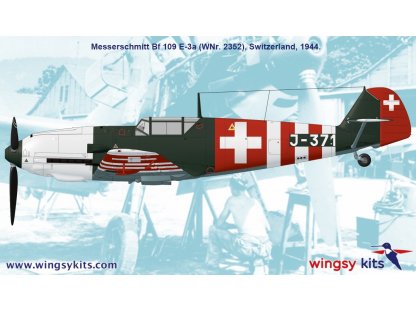 WINGSY 1/48 Messerschmitt Bf 109 E-3a  Swiss Emil