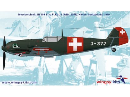 WINGSY 1/48 Messerschmitt Bf 109 E-3a  Swiss Emil