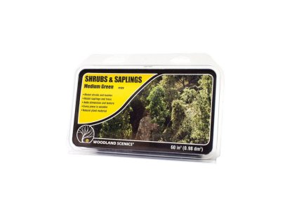 WOODLAND SCENICS WF1129 Shrubs nad Saplings - MEDIUM GREEN (0,98dm3)