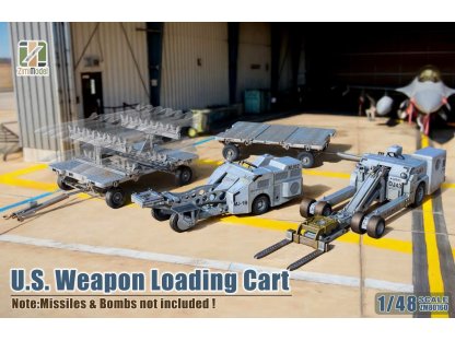 ZIMI MODEL 80160 1/48 U.S. Weapon Loading Cart