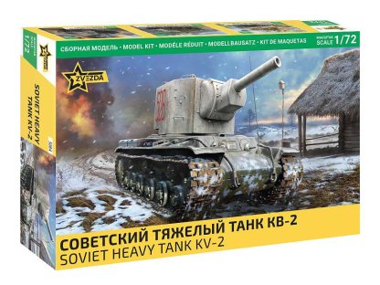 ZVEZDA 5084 1/72 KV-2 Soviet Heavy tank