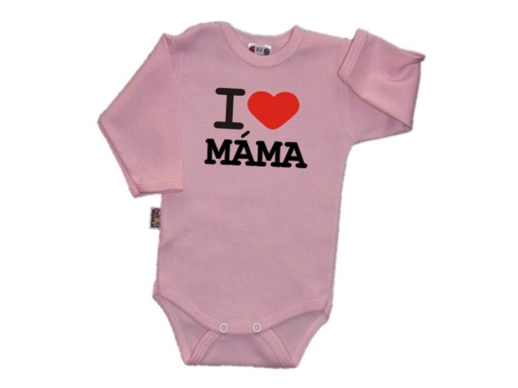 Baby Body dl. rukáv Kolekce I Love Máma