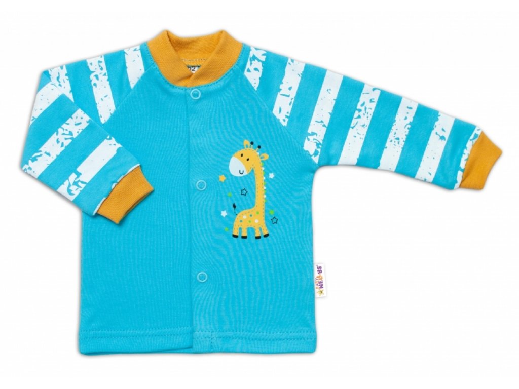 Bavlněná košilka Giraffe, tyrkysová