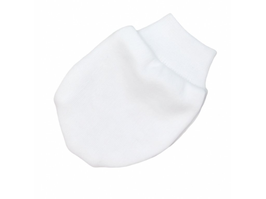 Bavlněné kojenecké rukavičky  ® bílé